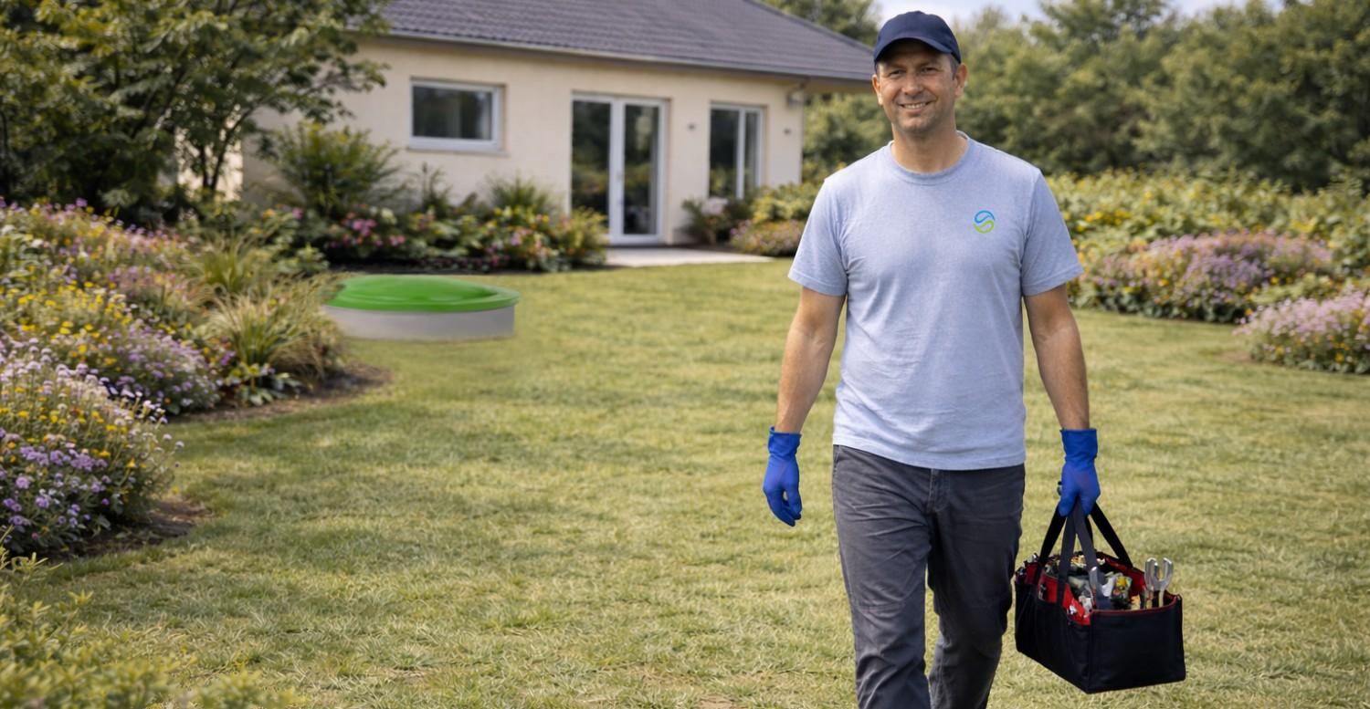 Cistirna odpadnich vod u domu - obsluha a udrzba ENVI-PUR - servis uzka